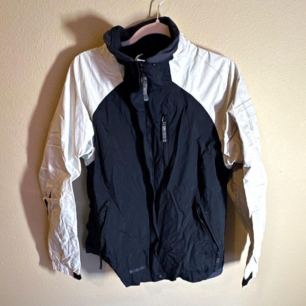 Columbia Interchange Women's Colorblock Windbreaker Jacket Full Zip Pockets M
